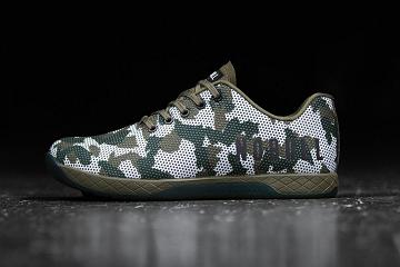 Women's Nobull Field Camo Trainers Olive | SG X2846Y